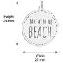 Vanbelle Sterling Silver Jewelry ''Beach-Theme'' Multi-Charm Beach Necklace with Rhodium Plating for Women and Girls
