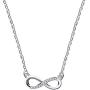 Brands Rose Gold & Platinum Plated Infinity Necklace Cubic Zirconia Pave 8 Shaped Pendant Jewelry Gifts for Women Girlfriend ZY056