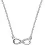 Brands Rose Gold & Platinum Plated Infinity Necklace Cubic Zirconia Pave 8 Shaped Pendant Jewelry Gifts for Women Girlfriend ZY056