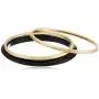 Robert Lee Morris Soho Womens Mixed Bangle Bracelet Set, Black, One Size Robert Lee Morris Soho Womens Mixed Bangle Bracelet Set, Black, One Size