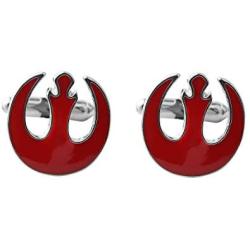 CENWA Star W Cufflinks Rebel Alliance Cufflinks Sci Fi Geek Movie Cufflinks Jewelry Gift for Fans