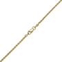 PORI JEWELERS 14K Gold 1.5MM, 2MM, 2.5MM, 3MM, 4MM, 5MM or 7MM Diamond Cut Rope Chain Necklace, Bracelet, or Anklet - Sizes 7''-30'' - Choose Your Color
