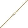 PORI JEWELERS 14K Gold 1.5MM, 2MM, 2.5MM, 3MM, 4MM, 5MM or 7MM Diamond Cut Rope Chain Necklace, Bracelet, or Anklet - Sizes 7''-30'' - Choose Your Color