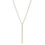 Long Pendant Necklace - Layer Simple Bar Necklace Disc Necklace Minimalist Y Strands for Women Girl