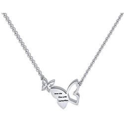 Now She Flies with Butterflies Necklace Rememberance Necklace