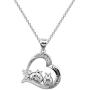 Gzrlyf Ladybug Necklace I Love You Mom Heart Necklace Ladybug Jewelry Gifts for Mother Mother’s Day