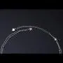 S925 Sterling Silver Layered Choker Jewelry Clavicle Double Short Chain Necklace Gift for Women Girls S925 Sterling Silver Layered Choker Jewelry Clavicle Double Short Chain Necklace Gift for Women Girls