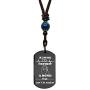 KTENME to Nephew Pendant Necklace Aunt Love Inspirational Dog Tag Neck Lace Christmas Birthday Long Distance Gift