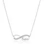 Sterling Silver Cubic Zirconia Infinity ''Faith, Hope, Love, Family, Mom, Sisters, Friends'' Pendant Necklace, 18'' Sterling Silver Cubic Zirconia Infinity ''Faith, Hope, Love, Family, Mom, Sisters, Friends'' Pendant Necklace, 18''