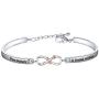 AKTAP True Beauty is Found Within Infinity Rose Bracelet The Beauty and The Beast Inspired Red Flower Princess Gifts for Her