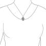 Personalized Medal Firefighter Fire Dept Shield Medallion Pendant Necklace For Women Firemens Wife 925 Sterling Silver