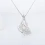 LGSY Sterling Silver Butterfly CZ Pearl Cage Pendants for Women, Essential Oil Diffuser Lockets for Pearl Jewelry LGSY Sterling Silver Butterfly CZ Pearl Cage Pendants for Women, Essential Oil Diffuser Lockets for Pearl Jewelry