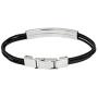 Joyful Sentiments Pet Jewelry Stainless Steel Three Strand I Love My Granddog Bracelet with Fold Over Clasp