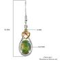 Shop LC Real 14K Yellow Gold Platinum Plated Green Western Turquoise Peridot Dangle Drop Earrings Mothers Day Gifts