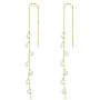 SLUYNZ 925 Sterling Silver Sparkling CZ Droplet Dangle Earrings for Women Teen Girls Elegant Long Threader Earrings