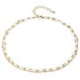 Fettero Dainty Layered Gold Chocker Handmade Beads 14K Gold Fill Heart White Opal Necklace