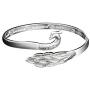 KLKL 925 Sterling Silver Bracelet，The for Your Best Friend or Sister, Peacock Bracelet, Cuff Jewelry