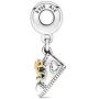 PANDORA Baby Shoe 925 Sterling Silver Dangle Charm - 799075C00