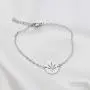 KUIYAI Marijuana Weed Leaf Pendant Necklace Bracelet Cutout Hemp Leaves Necklace Cannabis Jewelry
