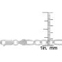 925 Italian Sterling Silver 2.5mm - 10.5mm Solid Figaro Chain, FREE Microfiber Cloth, ITProLux Link Necklace & Bracelet, Giorgio Bergamo