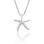 Honolulu Jewelry Company Sterling Silver High Polished Starfish Necklace Pendant with 18'' Box Chain Honolulu Jewelry Company Sterling Silver High Polished Starfish Necklace Pendant with 18'' Box Chain