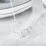 Generations Necklace-Sterling Silver Interlocking infinity 3 Circles Necklace for Grandma Mother and Granddaughter Family Jewelry Gift Generations Necklace-Sterling Silver Interlocking infinity 3 Circles Necklace for Grandma Mother and Granddaughter Family Jewelry Gift