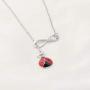 WUSUANED Good Luck Ladybug Keychain When She Swoops In It Remind Us Not Be Let Worries Cloud A Single Day Ladybug Lover Gift