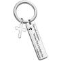 SIDIMELO Religious Jewelry Bible Verse Keychain Run with Endurance The Race That is Set Before You Hebrews 12:1 Scripture Keychain Runner Gift