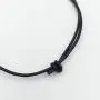 HERMISS Faux Fake Single Pearl Bracelet Black Leather Jewelry Hademade for Women Girl Gift