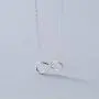 Tiny Heart Star Moon Cross Infinity Love Pendant Necklace for Women Girls Kids 925 Sterling Silver 14K Gold Plated Simple Mini Cute Petite Choker Tassel Chain Multiple Jewelry Set (Infinity love)