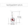 Cardinal Earrings Sterling Silver Red Bird Memorial Gift for Women Cardinal Jewelry for Girls Loved Ones
