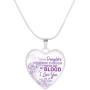 to My Daughter I Love You Necklace Jewelry Gift Love Mom to Daughter 2021 Birthday Christmas School College University Graduation Gifts