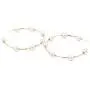 Gold Pearl Hoop Earrings for Women Fashion Lightweight Pearl Earrings Drop Dangle Earrings for Girls Jewelry Gifts