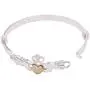 Rosemarie Collections Womens Two Tone Irish Claddagh Bangle Fashion Bracelet