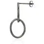 Sterling Silver Intertwined Open Circles Double Oval Drop Earrings Sterling Silver Intertwined Open Circles Double Oval Drop Earrings