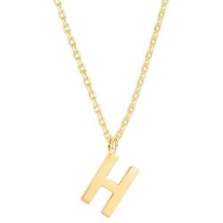 PAVOI 14K Gold Plated Initial Necklace | Letter Necklaces for Women