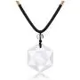 Top Plaza Hexagram Star Healing Crystal Stone Pendant Necklaces Adjustable Natural Gemstone Necklace Reiki Quartz Jewelry for Men Women Top Plaza Hexagram Star Healing Crystal Stone Pendant Necklaces Adjustable Natural Gemstone Necklace Reiki Quartz Jewelry for Men Women