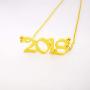 Stainless Steel Birth Year Necklace,Gold Birthday Necklace Number Necklace Jewelry for Women Teen Girls Birthday Gifts
