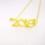Stainless Steel Birth Year Necklace,Gold Birthday Necklace Number Necklace Jewelry for Women Teen Girls Birthday Gifts