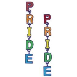 Madison Tyler Pride Collection, PRIDE Rainbow Dangle Post Earrings for Women Gay Lesbian LGBT Jewelry
