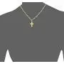 EDFORCE Stainless Steel Womens Mens 20 inch Figaro Link Chain Cross Necklace and Matching Bracelet, 20'' EDFORCE Stainless Steel Womens Mens 20 inch Figaro Link Chain Cross Necklace and Matching Bracelet, 20''