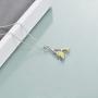 POPLYKE Sterling Silver Initial Alphabet Letter Script Name Pendant Chain Necklace for Women Girls for