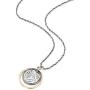 Graduated Circles 925 Sterling Silver and 14k Gold Filled Multi Hoops Drop Pendant