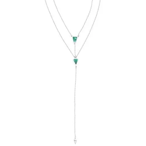 Silpada Double-Y Reversible Lariat Necklace with Compressed Turquoise in Sterling Silver Silpada Double-Y Reversible Lariat Necklace with Compressed Turquoise in Sterling Silver