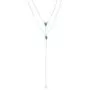 Silpada Double-Y Reversible Lariat Necklace with Compressed Turquoise in Sterling Silver Silpada Double-Y Reversible Lariat Necklace with Compressed Turquoise in Sterling Silver