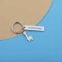 ENSIANTH No Drama Llama Keychain Llama Lover Gift Funny Gift for Best Friend Theater Jewelry Dramatic Gift