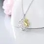 ROMANTIC WORK Cute Rabbit Necklace for Women Sterling Silver Bunny on The Moon Pendant Easter Necklace Rabbit Jewelry Gift for Girlfriend Daughter Sister ROMANTIC WORK Cute Rabbit Necklace for Women Sterling Silver Bunny on The Moon Pendant Easter Necklace Rabbit Jewelry Gift for Girlfriend Daughter Sister
