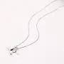 Sterling Silver Necklace with Double Mermaid Tail Pendants for Women Girls Men Delicate Personalized Polished Fish Whale Tail Pendant Dangling 18'' Chain Fashion Jewelry