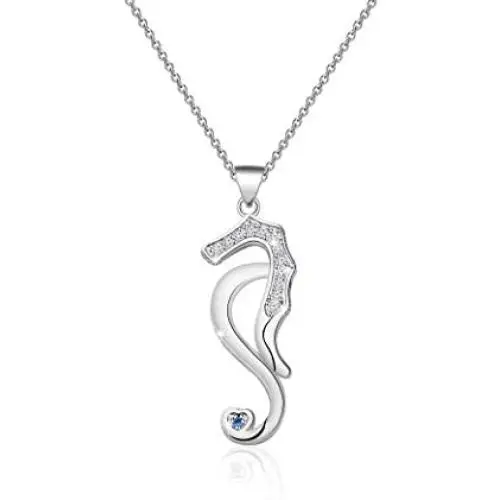 MAOFAED Seahorse Lover Marine Fish Gift Seahorse Necklace Seahorse Pendant Necklace Beach Jewelry Gift for Her MAOFAED Seahorse Lover Marine Fish Gift Seahorse Necklace Seahorse Pendant Necklace Beach Jewelry Gift for Her