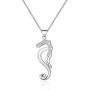 MAOFAED Seahorse Lover Marine Fish Gift Seahorse Necklace Seahorse Pendant Necklace Beach Jewelry Gift for Her